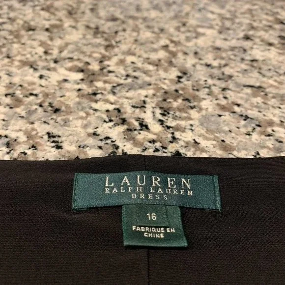 Lauren Ralph Lauren Black and Red Floral Midi Dress - Picture 7 of 9